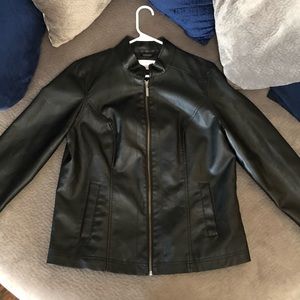 Christopher Banks Women's Faux Leather Jacket
